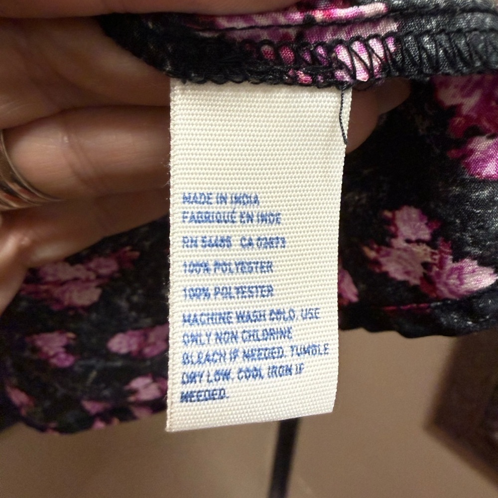 American Eagle Floral Peplum Tank Top M - Picture 3 of 4
